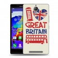 Дизайнерский пластиковый чехол для Lenovo P90 British love