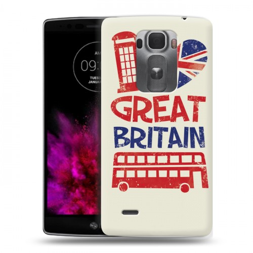 Дизайнерский пластиковый чехол для LG G Flex 2 British love
