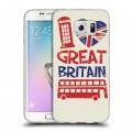 Дизайнерский пластиковый чехол для Samsung Galaxy S6 Edge British love