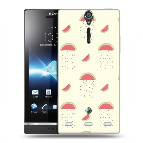 Дизайнерский пластиковый чехол для Sony Xperia S Пастельный стиль