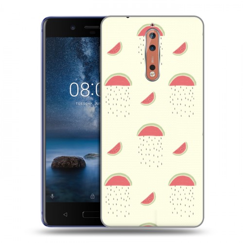 Дизайнерский пластиковый чехол для Nokia 8 Пастельный стиль