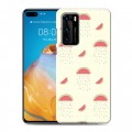 Дизайнерский силиконовый с усиленными углами чехол для Huawei P40 Пастельный стиль