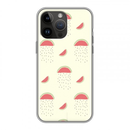 Дизайнерский силиконовый с усиленными углами чехол для Iphone 14 Pro Max Пастельный стиль