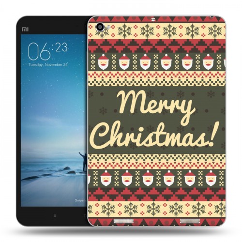 Дизайнерский силиконовый чехол для Xiaomi Mi Pad 2 Рождественный ацтек