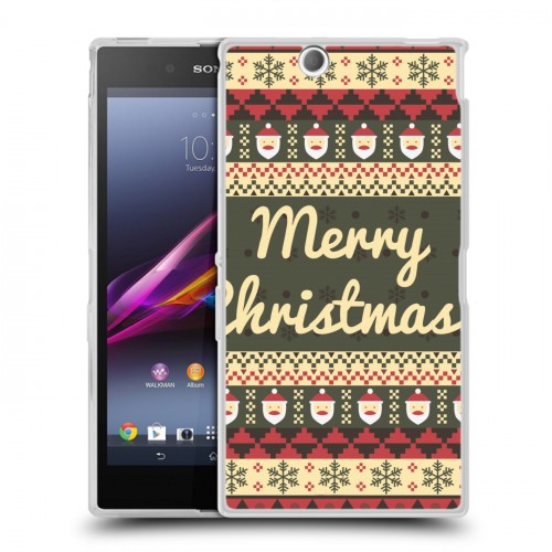 Дизайнерский пластиковый чехол для Sony Xperia Z Ultra  Рождественный ацтек