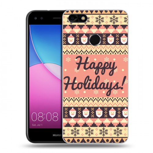 Дизайнерский пластиковый чехол для Huawei Nova Lite (2017) Рождественный ацтек
