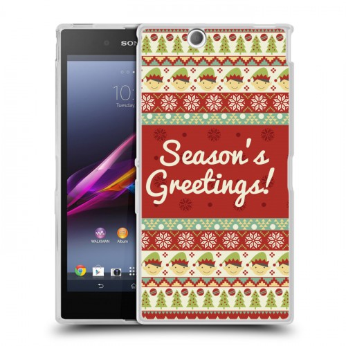 Дизайнерский пластиковый чехол для Sony Xperia Z Ultra  Рождественный ацтек