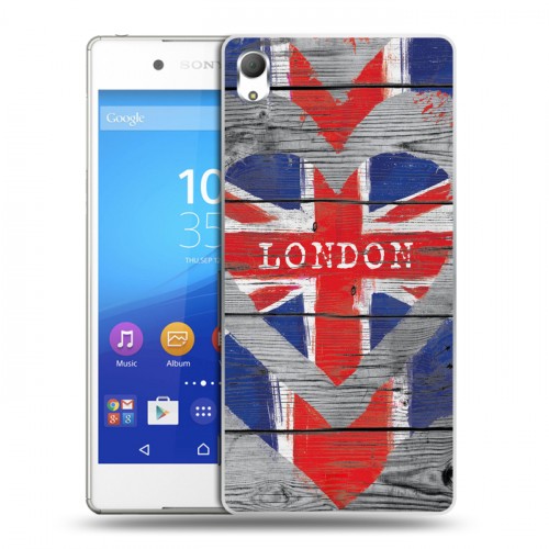 Дизайнерский пластиковый чехол для Sony Xperia Z3+ British love