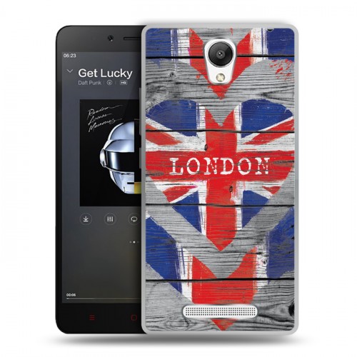 Дизайнерский силиконовый чехол для Xiaomi RedMi Note 2 British love