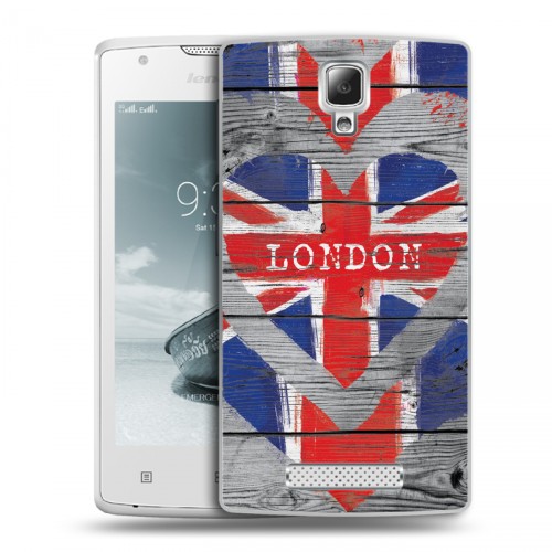 Дизайнерский пластиковый чехол для Lenovo A1000 British love