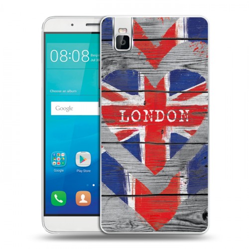 Дизайнерский пластиковый чехол для Huawei ShotX British love