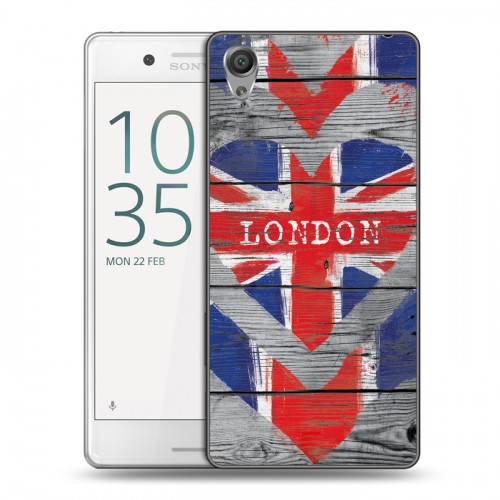 Дизайнерский пластиковый чехол для Sony Xperia X Performance British love