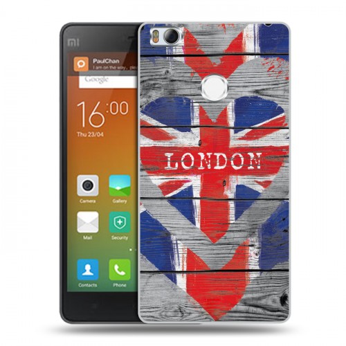 Дизайнерский пластиковый чехол для Xiaomi Mi4S British love