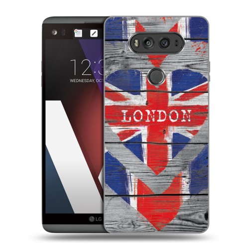 Дизайнерский пластиковый чехол для LG V20 British love