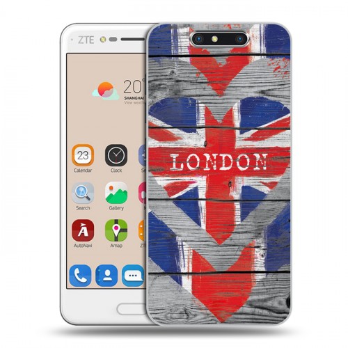 Дизайнерский пластиковый чехол для ZTE Blade V8 British love