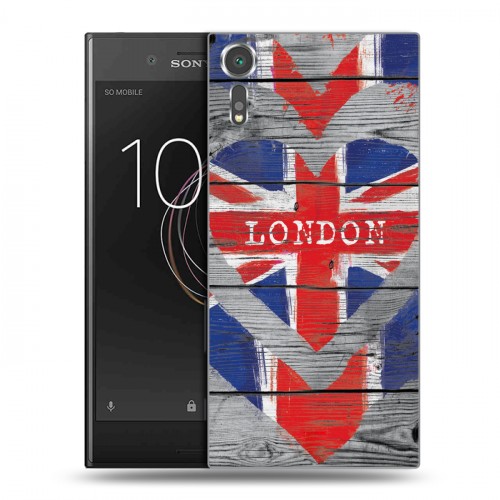 Дизайнерский пластиковый чехол для Sony Xperia XZs British love