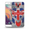 Дизайнерский пластиковый чехол для HTC One X10 British love