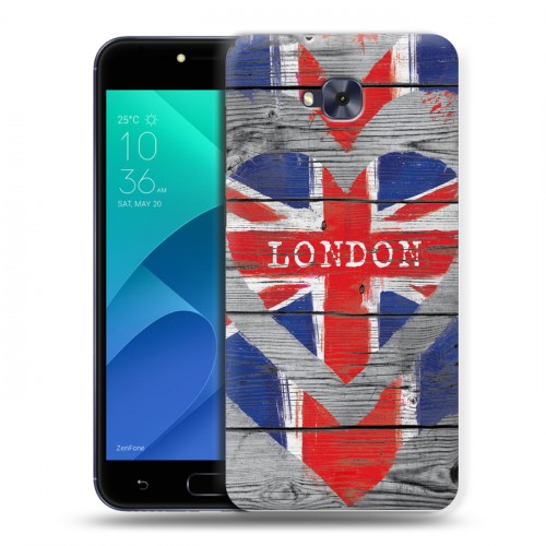 Дизайнерский пластиковый чехол для ASUS ZenFone 4 Selfie British love