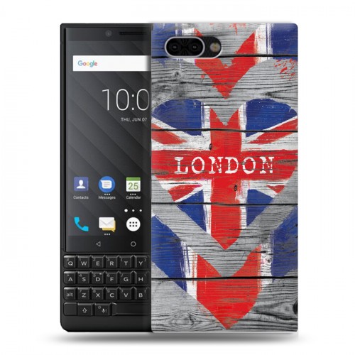 Дизайнерский пластиковый чехол для BlackBerry KEY2 British love