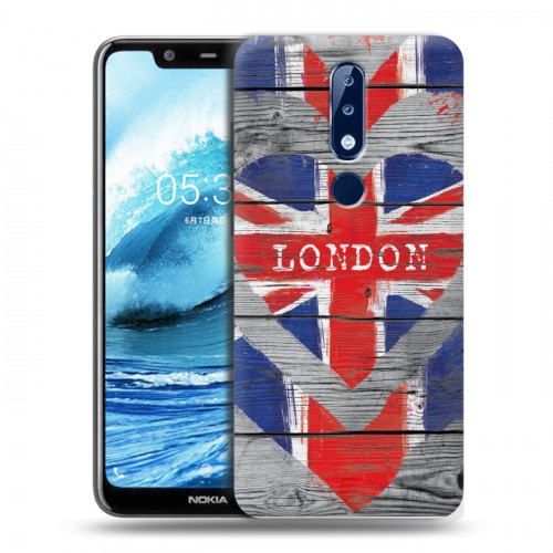 Дизайнерский силиконовый чехол для Nokia 5.1 Plus British love