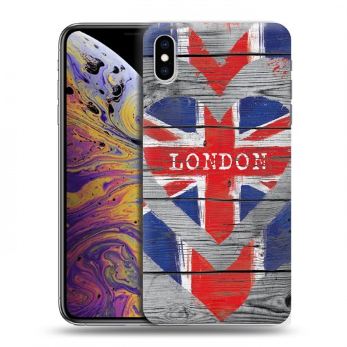 Дизайнерский силиконовый чехол для Iphone Xs Max British love