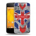 Дизайнерский пластиковый чехол для LG Google Nexus 4 British love