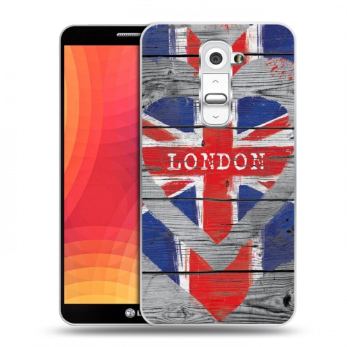 Дизайнерский пластиковый чехол для LG Optimus G2 British love