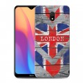 Дизайнерский силиконовый с усиленными углами чехол для Xiaomi RedMi 8A British love