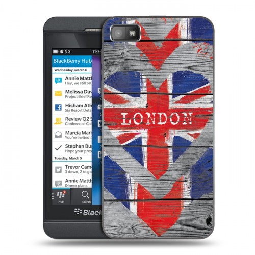 Дизайнерский пластиковый чехол для BlackBerry Z10 British love