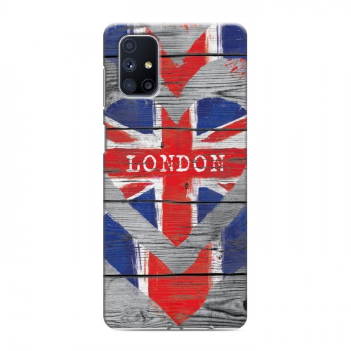 Дизайнерский пластиковый чехол для Samsung Galaxy M51 British love