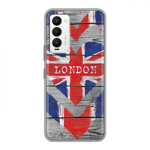 Дизайнерский силиконовый чехол для Tecno Camon 18 British love