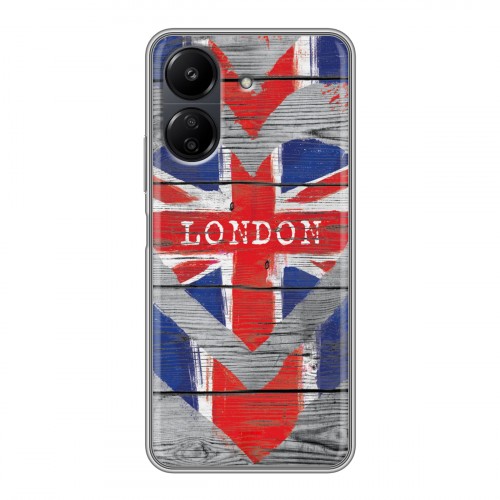 Дизайнерский пластиковый чехол для Xiaomi Poco C65 British love