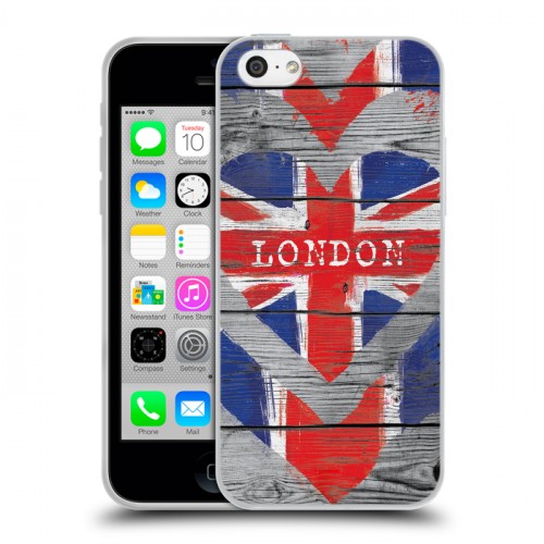 Дизайнерский пластиковый чехол для Iphone 5c British love