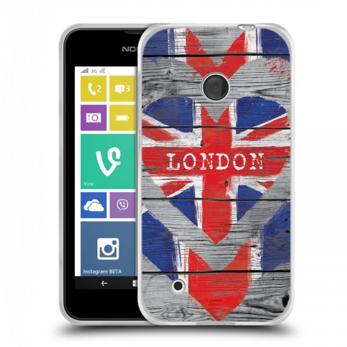 Дизайнерский пластиковый чехол для Nokia Lumia 530 British love