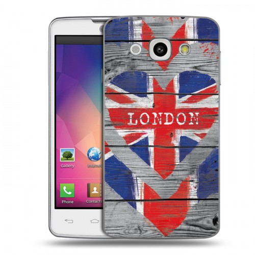 Дизайнерский пластиковый чехол для LG L60 British love