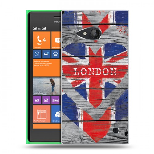 Дизайнерский пластиковый чехол для Nokia Lumia 730/735 British love