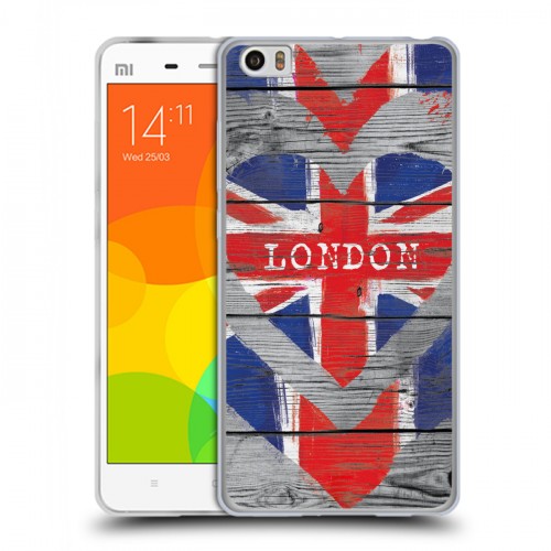 Дизайнерский силиконовый чехол для Xiaomi Mi Note British love