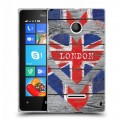 Дизайнерский пластиковый чехол для Microsoft Lumia 435 British love