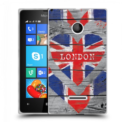 Дизайнерский пластиковый чехол для Microsoft Lumia 435 British love