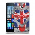 Дизайнерский пластиковый чехол для Microsoft Lumia 640 British love