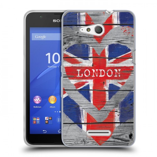 Дизайнерский пластиковый чехол для Sony Xperia E4g British love