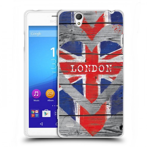 Дизайнерский пластиковый чехол для Sony Xperia C4 British love