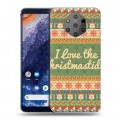 Дизайнерский силиконовый чехол для Nokia 9 PureView Рождественный ацтек