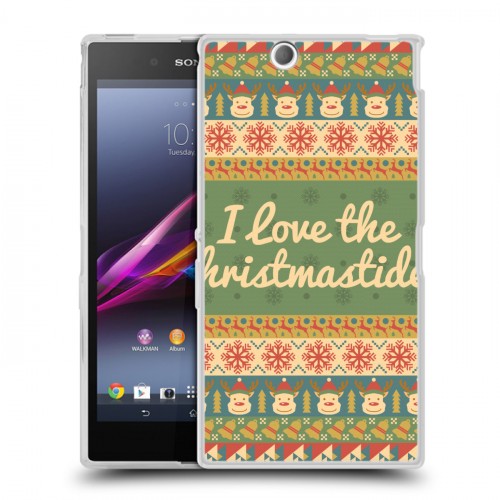 Дизайнерский пластиковый чехол для Sony Xperia Z Ultra  Рождественный ацтек