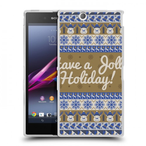 Дизайнерский пластиковый чехол для Sony Xperia Z Ultra  Рождественный ацтек