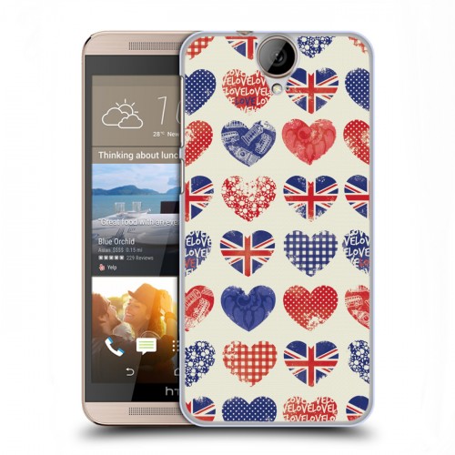 Дизайнерский пластиковый чехол для HTC One E9+ British love