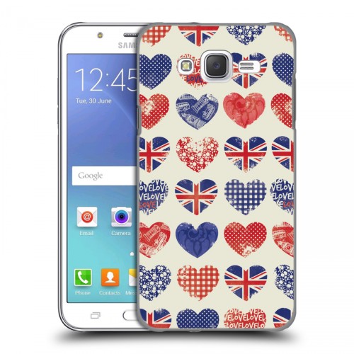 Дизайнерский пластиковый чехол для Samsung Galaxy J5 British love