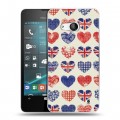 Дизайнерский пластиковый чехол для Microsoft Lumia 550 British love