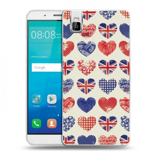 Дизайнерский пластиковый чехол для Huawei ShotX British love