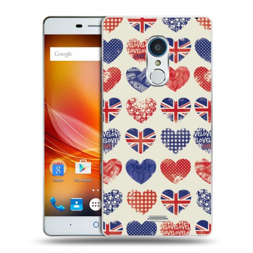 Дизайнерский пластиковый чехол для ZTE Blade X9 British love